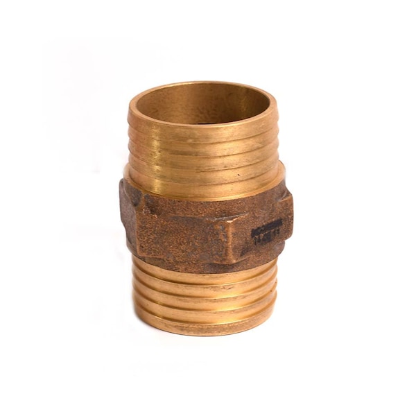 Thrifco Plumbing 2 Inch BRASS INSERT COUPLING 6522115 - main